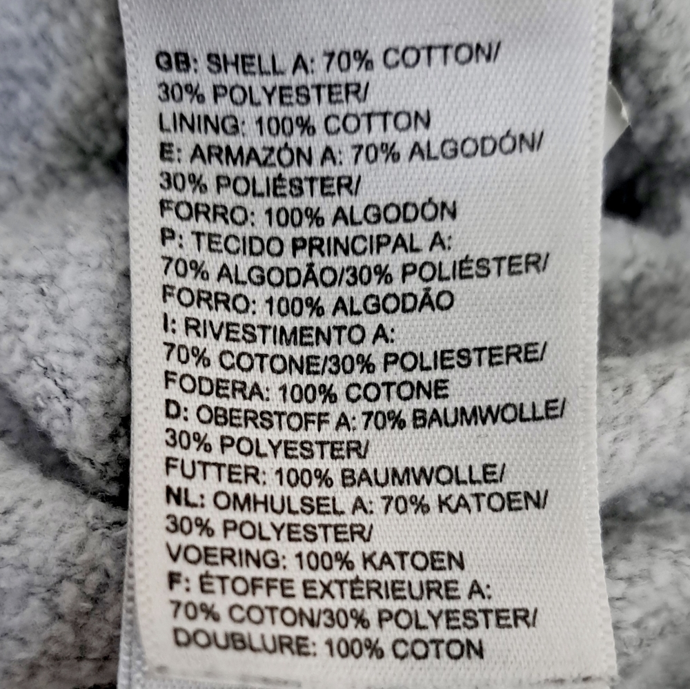 The North Face Womens Grey Hoodie Printed Pullover Kangaroo Pockets Logo L - Picture 12 of 15
